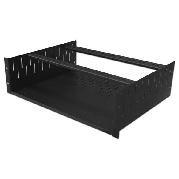 4u 19 Rack Cradle with Clamping Bars 360mm Deep